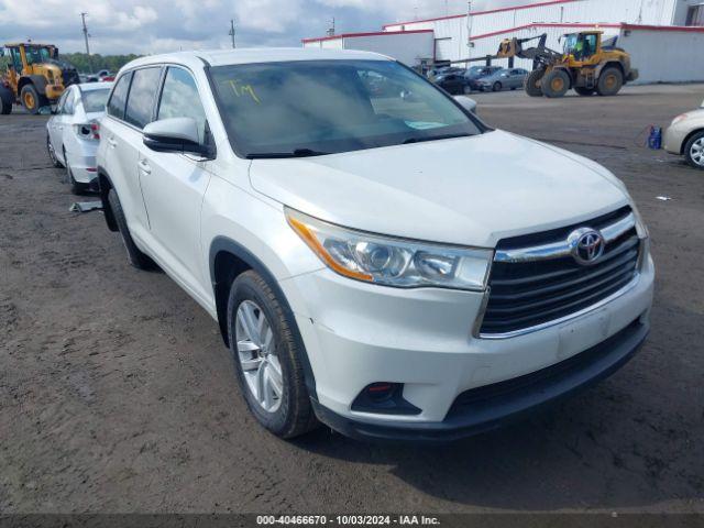  Salvage Toyota Highlander