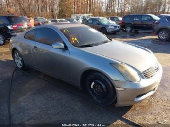  Salvage INFINITI G35