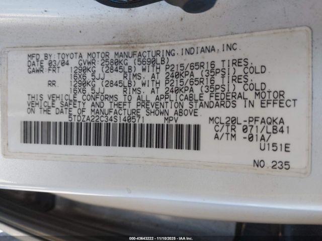 Toyota Sienna Xle Image 2