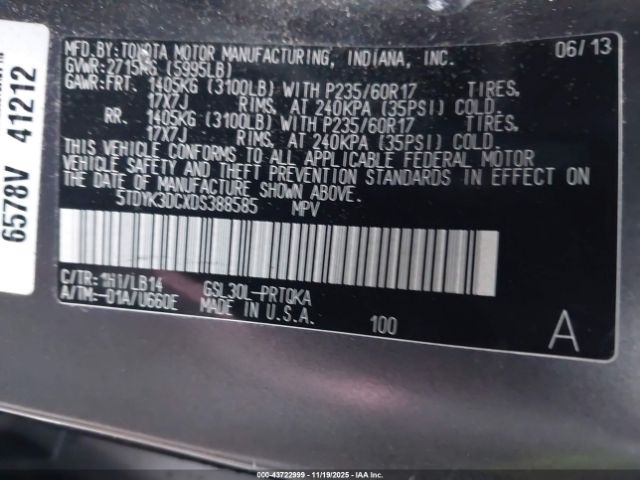 Toyota Sienna Xle V6 8 Passenger Image 11