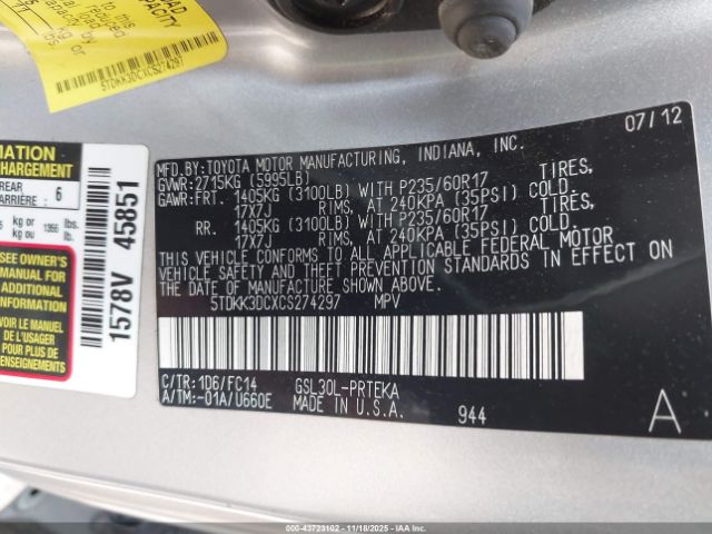 Toyota Sienna Le V6 8 Passenger Image 13