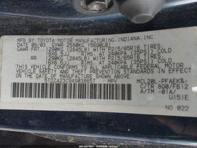 Toyota Sienna Le Image 6