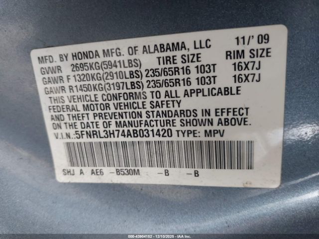 Honda Odyssey Ex-l Image 7