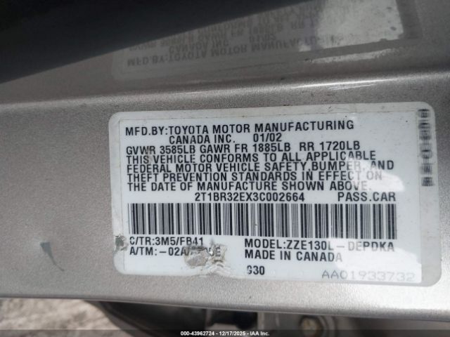 Toyota Corolla Ce Image 2