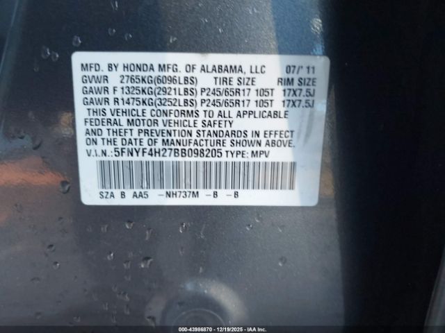 Honda Pilot Lx Image 5