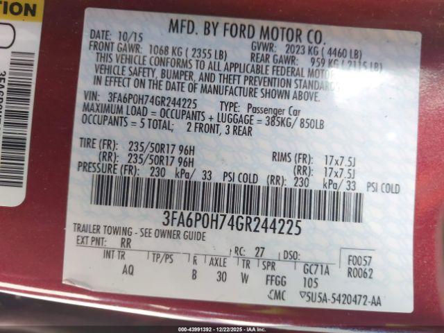 Ford Fusion Se Image 10