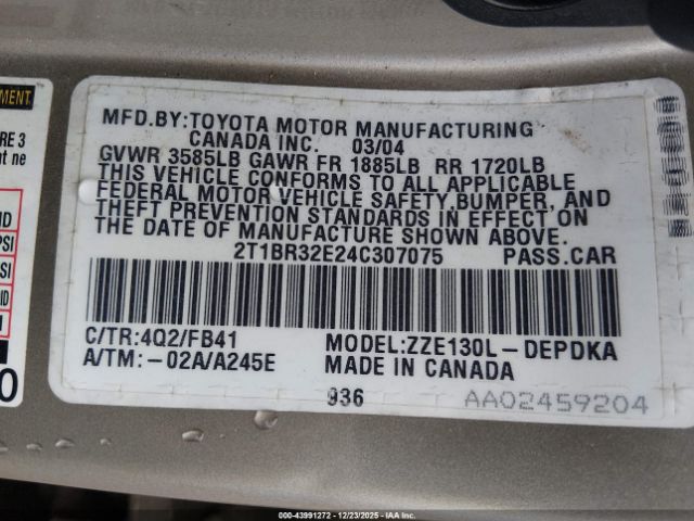 Toyota Corolla Ce Image 6