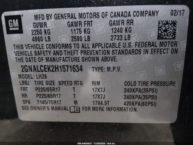 Chevrolet Equinox Lt Image 8