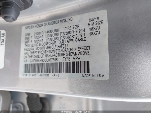 Honda CR-V Touring Image 10