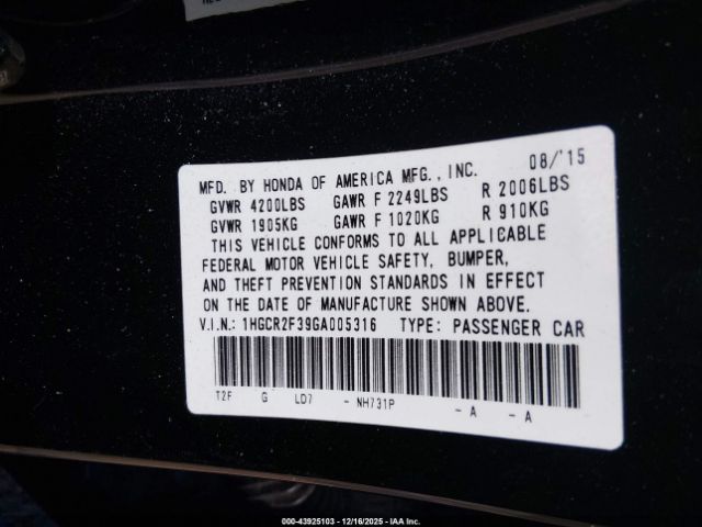 Honda Accord Lx Image 9