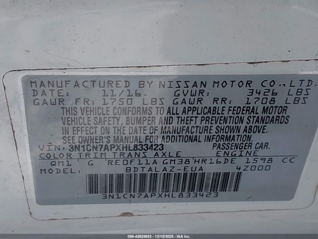 Nissan Versa 1.6 S+ Image 5