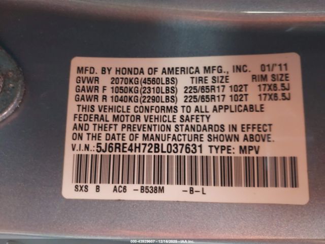 Honda CR-V Ex-l Image 15