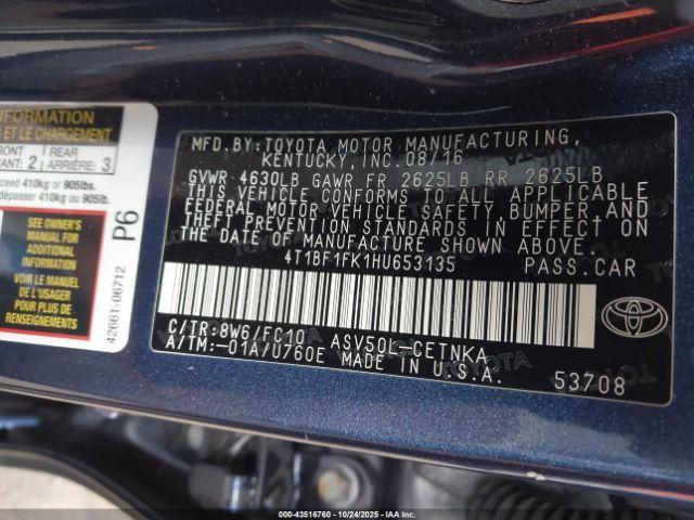 Toyota Camry Le Image 15