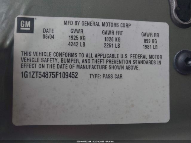 Chevrolet Malibu Ls Image 8