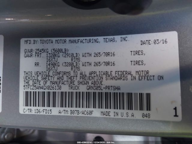 Toyota Tacoma Trd Off Road Image 7