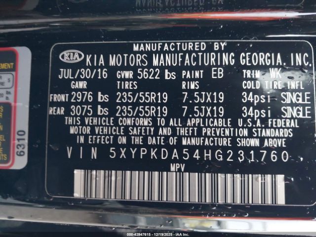 Kia Sorento 3.3l Sx Image 7