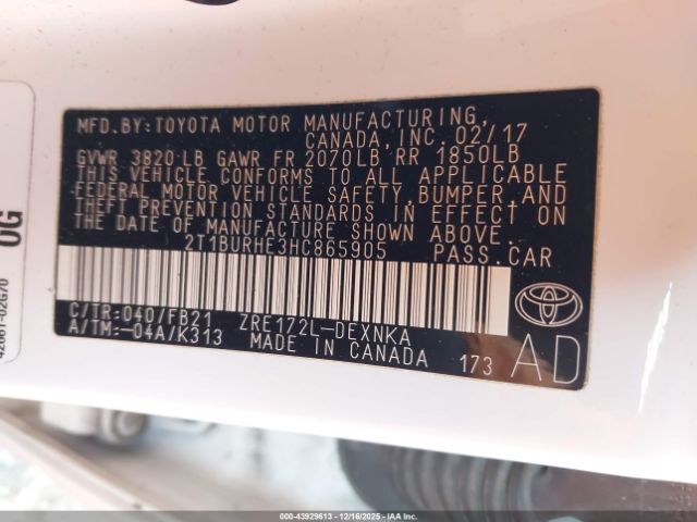 Toyota Corolla Le Image 9