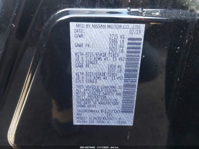 Nissan Pathfinder S Image 5