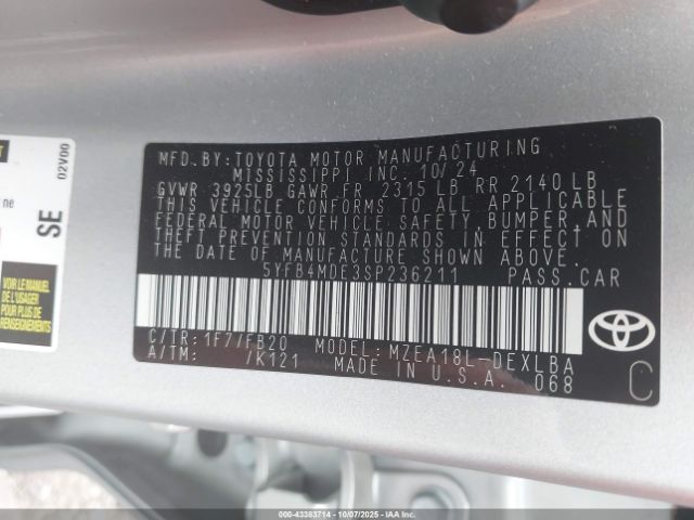 Toyota Corolla Le Image 4