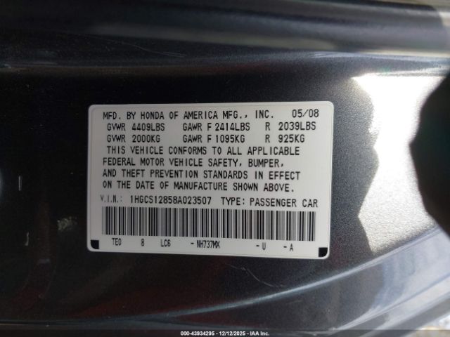 Honda Accord 2.4 Ex-l Image 9