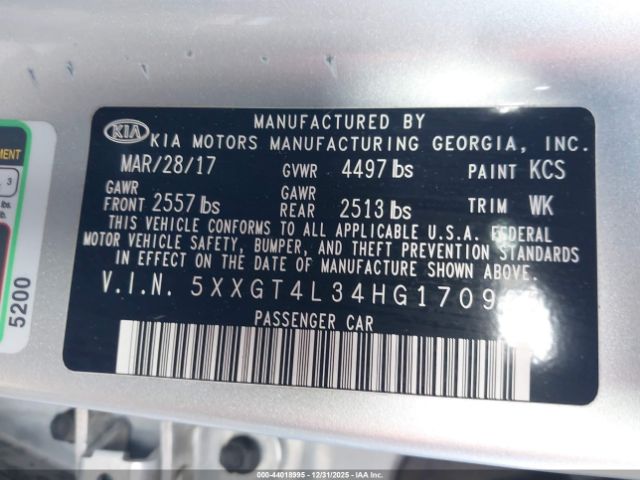 Kia Optima Lx Image 4