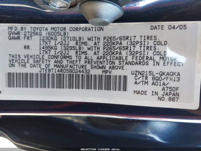 Toyota 4Runner Sr5 Sport V8 Image 10