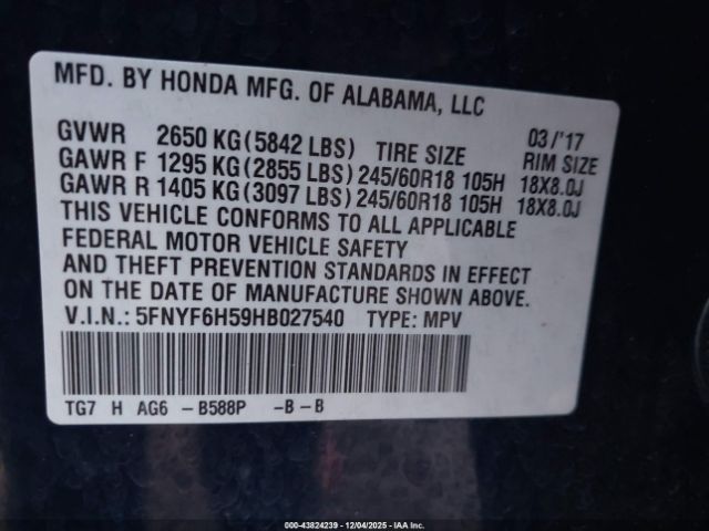 Honda Pilot Ex-l Image 2