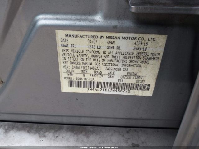 Nissan Altima 2.5 S Image 6