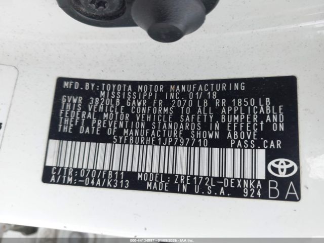 Toyota Corolla Le Image 5